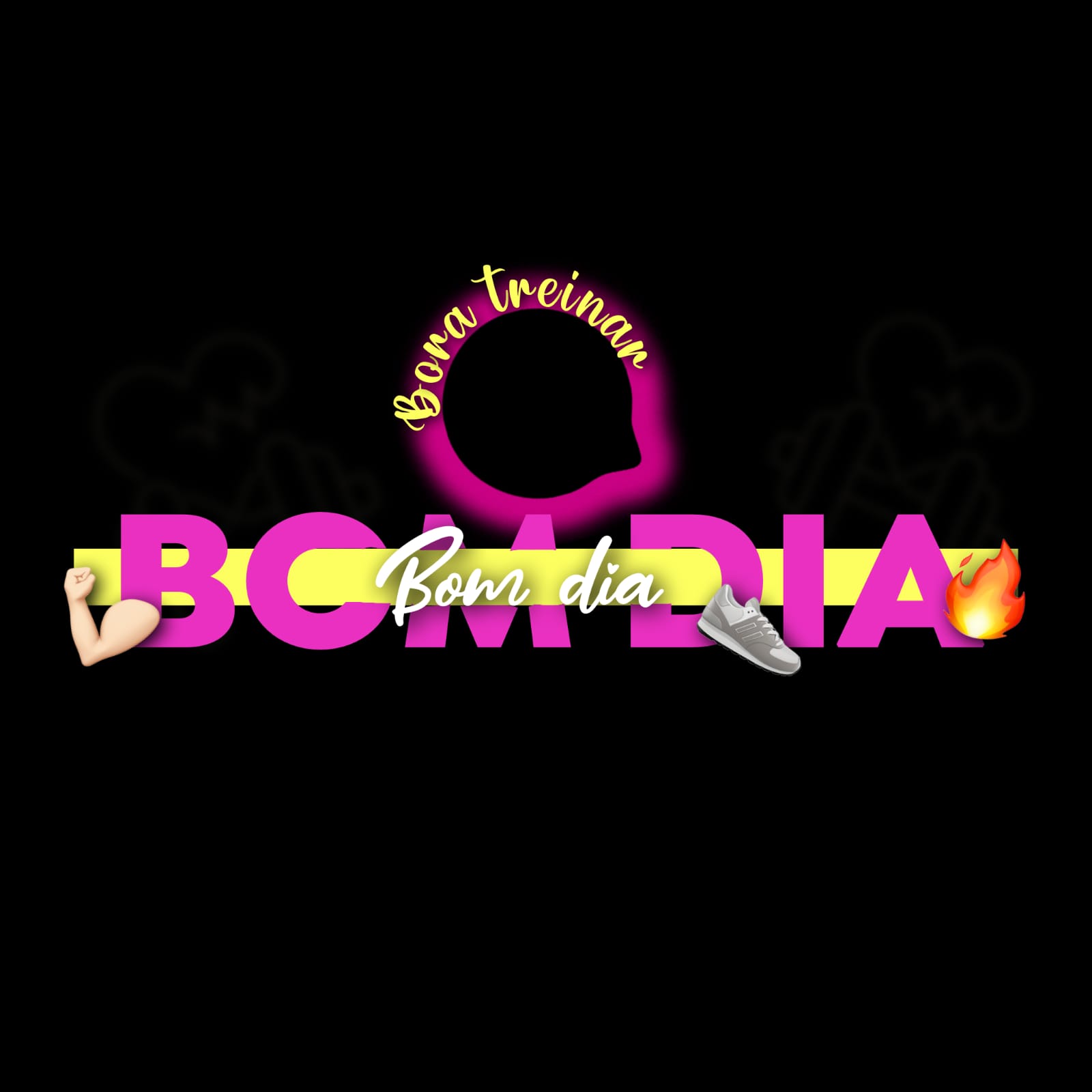 Figurinha fitness: Bom dia, bora treinar